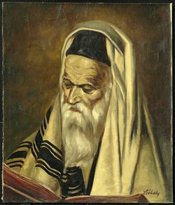 Obraz:Székely:Portrét rabína,olej na plátne - P00059