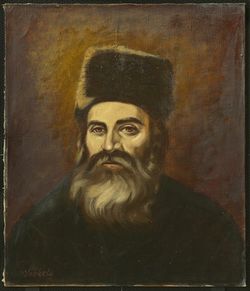 Obraz:Székely:Portrét rabína, olej na plátne - P00057
