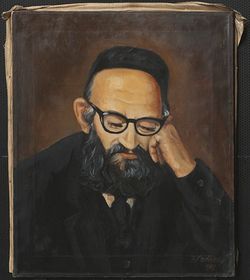 Obraz:Székely:Portrét rabína,olej na plátne - P00058