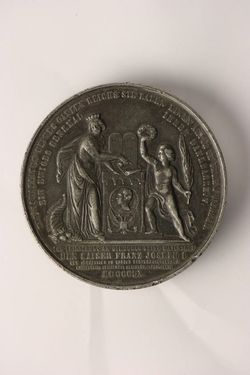 Medaila ďakovná, Židov cisárovi Frant.Jozefovi I - T00003